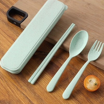 FREEMIUMS 3-in-1 Colour Eco-Wheat Cutlery Set GTTB022 8