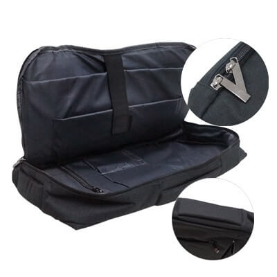 FREEMIUMS GTBG22-06 15.6 Inches Armor Two Way Zipper Laptop Backpack