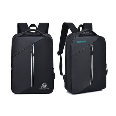 FREEMIUMS GTBG34-01 15.6 Inches Casual PU Laptop Backpack with USB Port-F072 LAPTOP BACKPACK