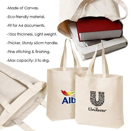 FREEMIUMS GTBG50 Natural Promo Cotton Bag 02 - 10oz (400x350x100)-F072 Natural Promo Cotton Bag 02 - 10oz (400x350x100) GTBG50