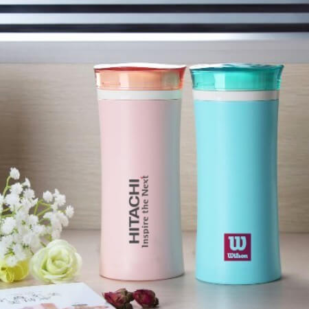 FREEMIUMS GTDW014-2 PP Dual Layer Insulated Vacuum Mug - 420ml