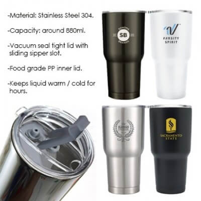 FREEMIUMS GTDW029-11 GIANT Vacuum Tumbler - 880ml
