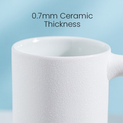 FREEMIUMS GTDW054-4 DESIGNER Ceramic Mug with Wooden Handle - 450ml