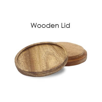 FREEMIUMS GTDW055-5 Wooden Cap Ceramic Mug - 450ml