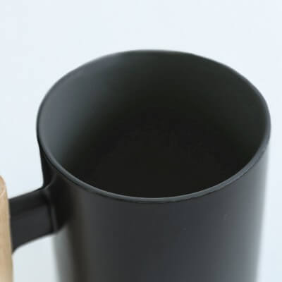 FREEMIUMS GTDW058-1 MOKKA Ceramic Wooden Handle Mug - 380ml