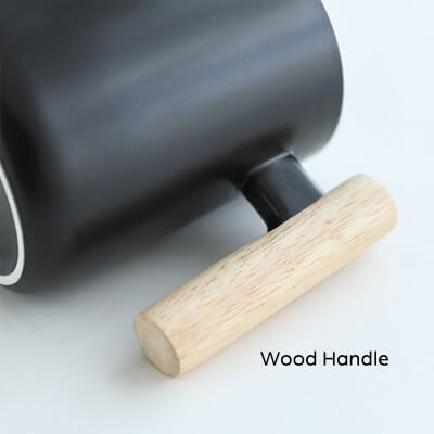 FREEMIUMS GTDW058-2 MOKKA Ceramic Wooden Handle Mug - 380ml