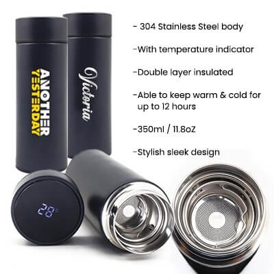 FREEMIUMS MINI SMART LED Premium Thermos Flask - 350ml GTDW060-F072