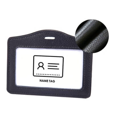 FREEMIUMS GTNC09-3 Genuine Leather ID Holder - Horizontal
