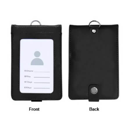 FREEMIUMS GTNC19-2 Smooth PU ID Holder Flip Open Wallet
