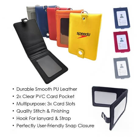 FREEMIUMS GTNC19-8 Smooth PU ID Holder Flip Open Wallet