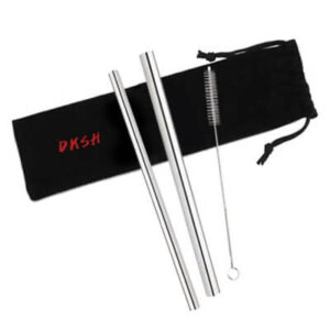 Stainless Steel Drinking Straw Canvas Set