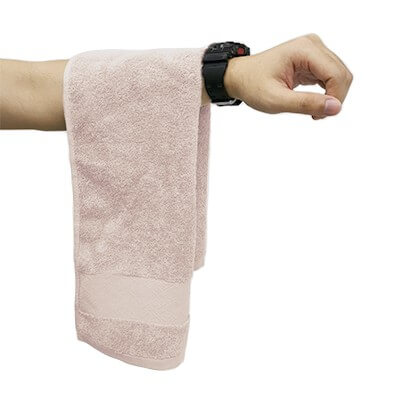 FREEMIUMS GTTW10-06 Pure Cotton Towel with Drawstring Pouch (74x34) - 100g