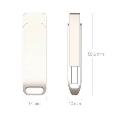 FREEMIUMS GTU36-05 Metal Swing USB Flash Drive - 4GB