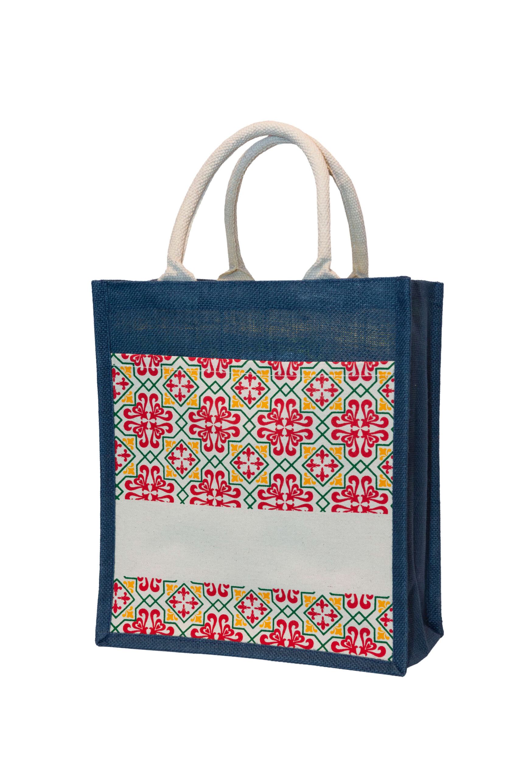 FREEMIUMS JB1401_Navy-068 JUTE BAG JB14-068
