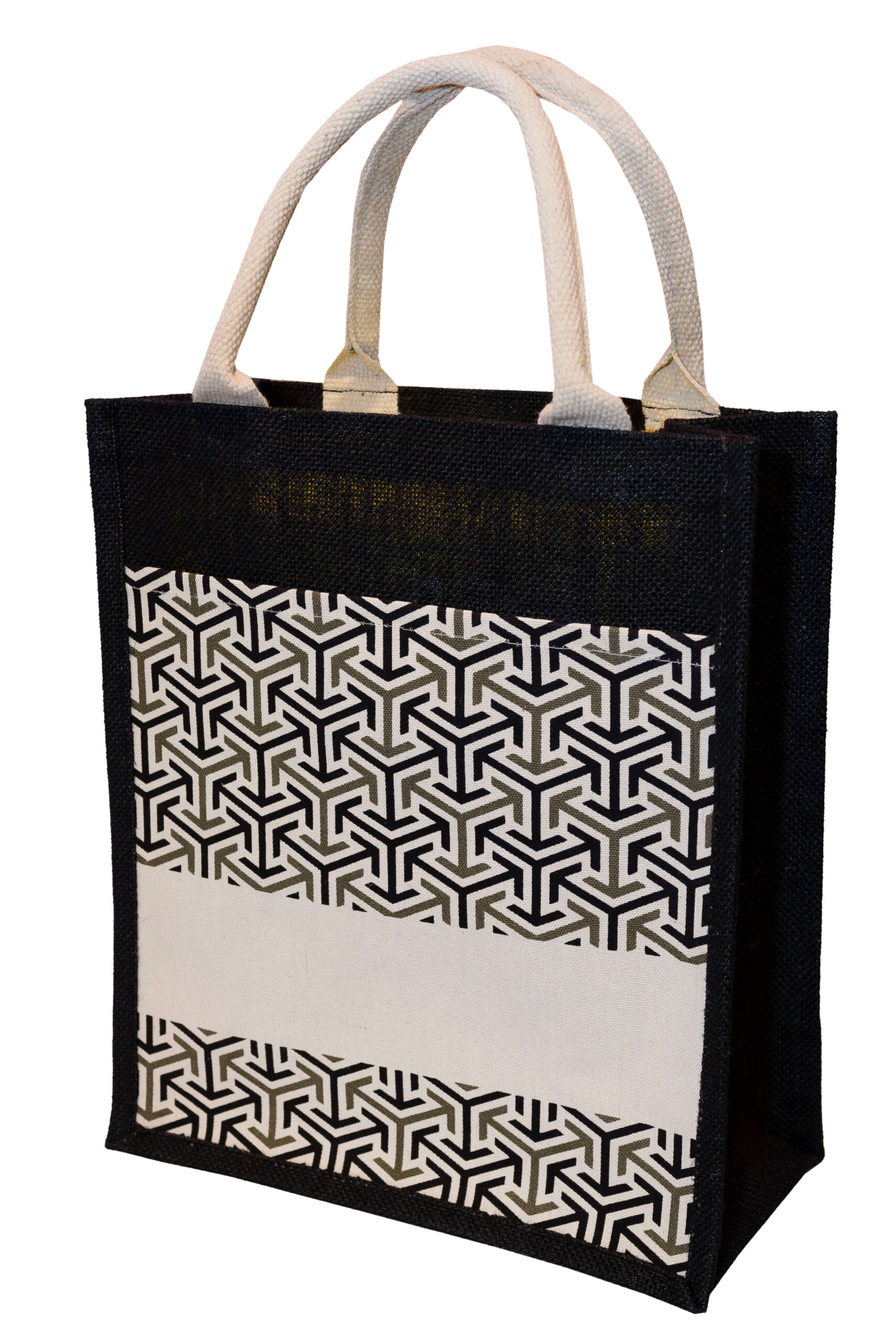 FREEMIUMS JB2102_Black-068 JUTE BAG 21-068