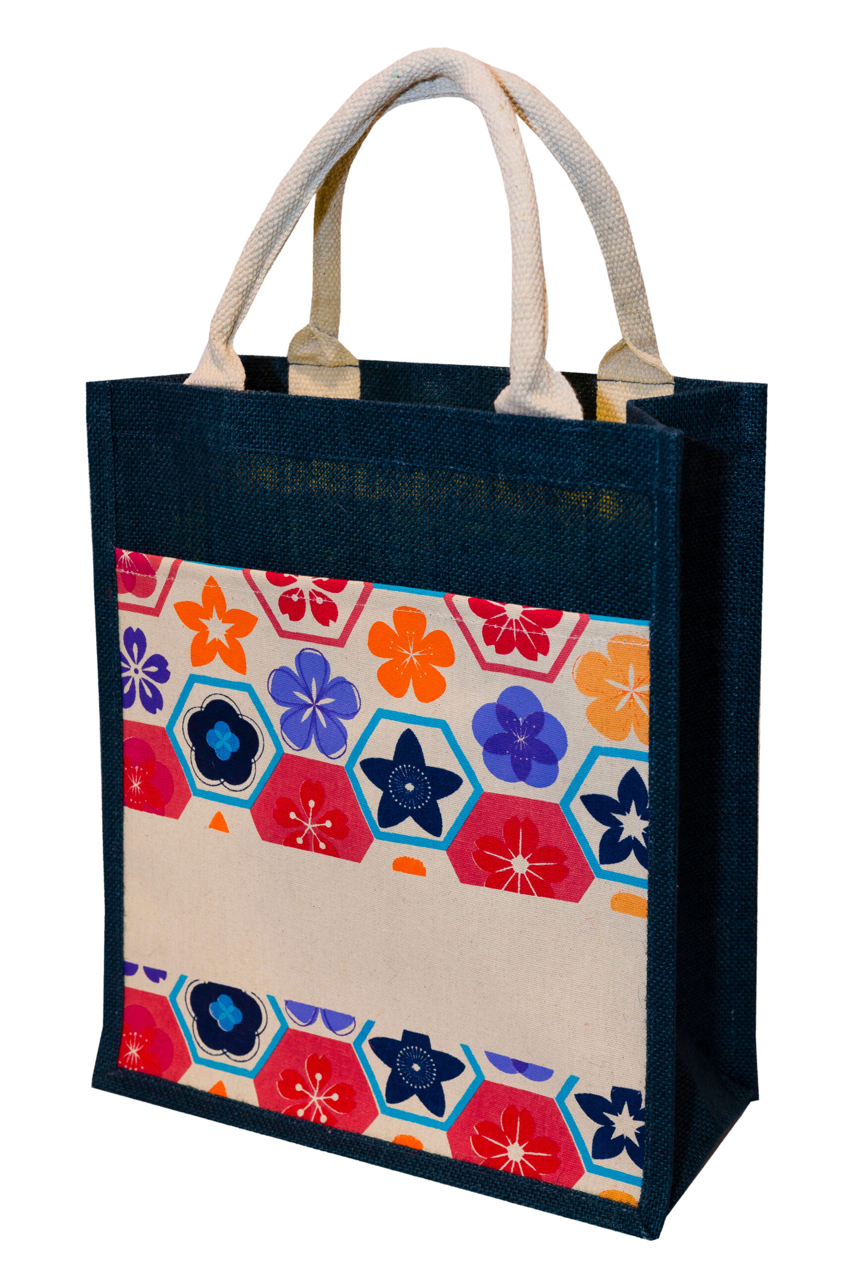 FREEMIUMS JB2301_Navy-068 JUTE BAG JB23 -068