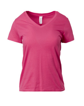 FREEMIUMS 63V00L-F075 Ladies V-Neck T-Shirt