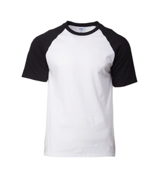 Freemiums Black/White 76500-F075 Adult Raglan T-Shirt